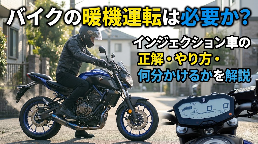 バイクの暖機運転は必要か2026年版｜インジェクション車の正解・やり方・何分かけるか