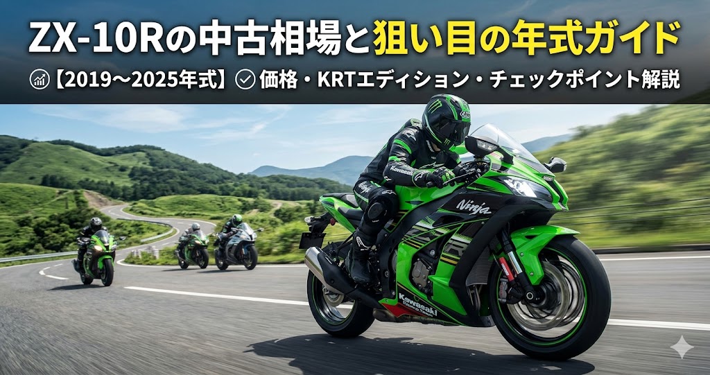 ZX-10Rの中古相場と狙い目年式ガイド2026年版｜2019〜2025年式の価格・KRTエディションとの違い
