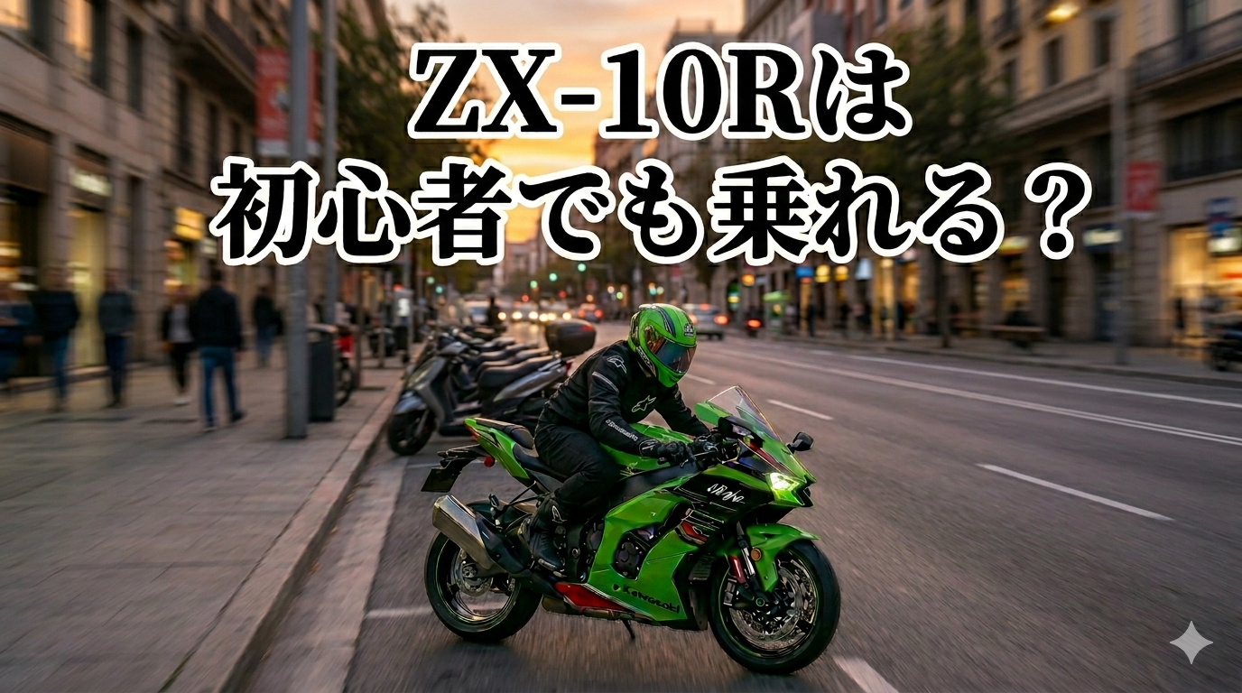 2024年モデルのカワサキZX-10Rの街乗りイメージ写真