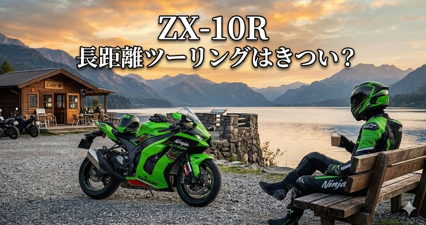 ZX-10Rで長距離ツーリングした際の疲労や快適性を解説する記事のイメージ画像