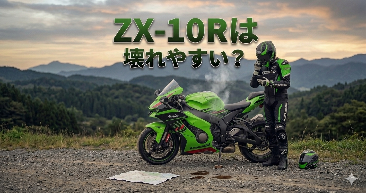 ZX-10Rの耐久性や故障リスクについて解説する記事のアイキャッチ画像