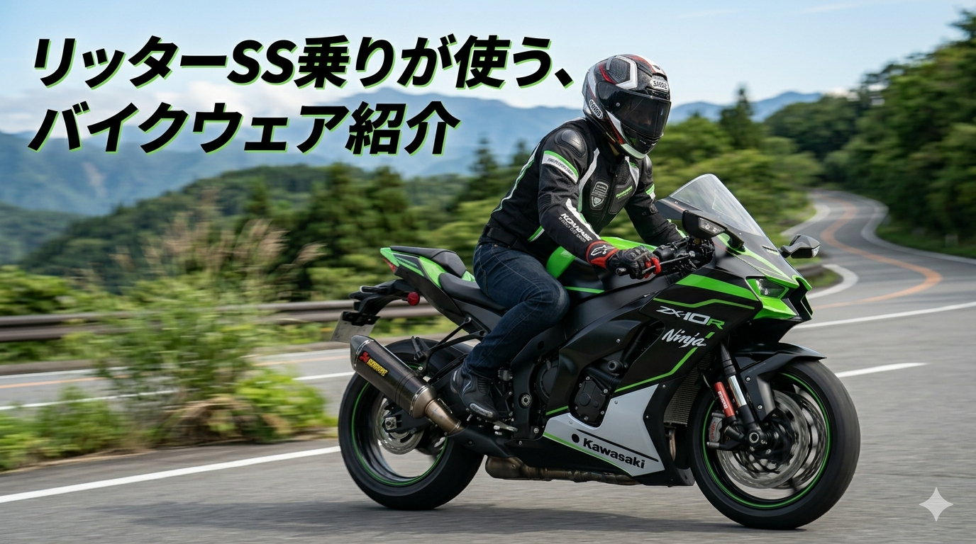 SS乗りのバイクウェア一式｜SHOEI・アルパインスターズ・コミネ紹介イメージ