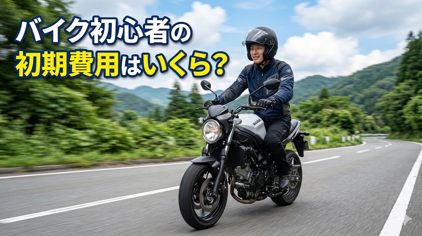 バイク初心者の初期費用イメージ｜車体・装備・維持費を解説