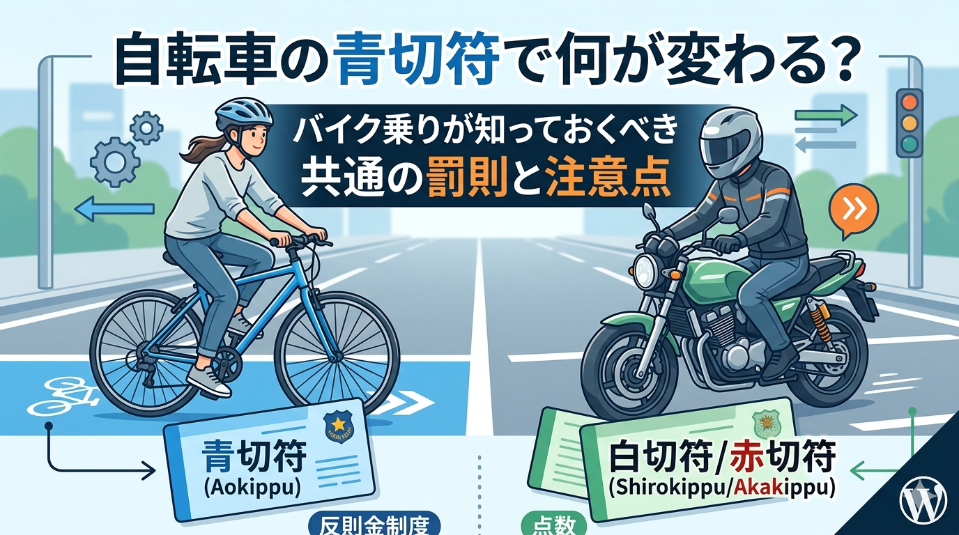 2026年4月施行 自転車青切符制度の解説｜バイク乗りが知るべき注意点