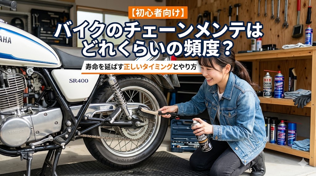 バイクのチェーンメンテナンスの頻度とやり方｜初心者向け完全ガイド