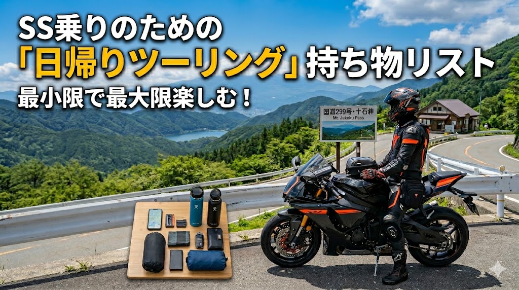 SS乗りの日帰りツーリング持ち物リスト｜最小限で最大限楽しむ2026年版