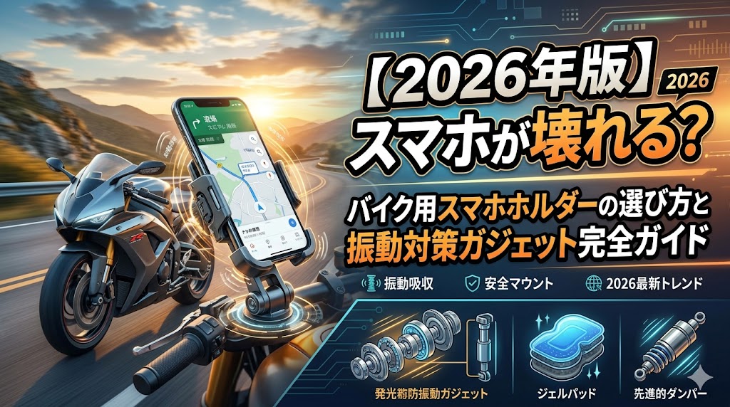 バイク用スマホホルダーの選び方と振動対策ガジェット完全ガイド2026