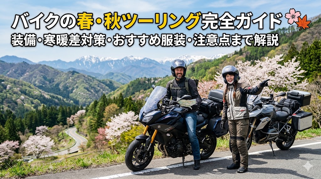 バイクの春・秋ツーリング完全ガイド2026年版｜装備・寒暖差対策・おすすめ服装・注意点