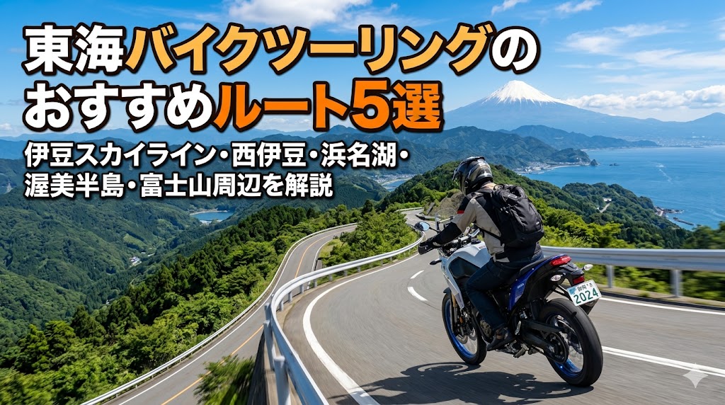 東海バイクツーリングのおすすめルート5選2026年版｜伊豆スカイライン・西伊豆・浜名湖・渥美半島・富士山周辺