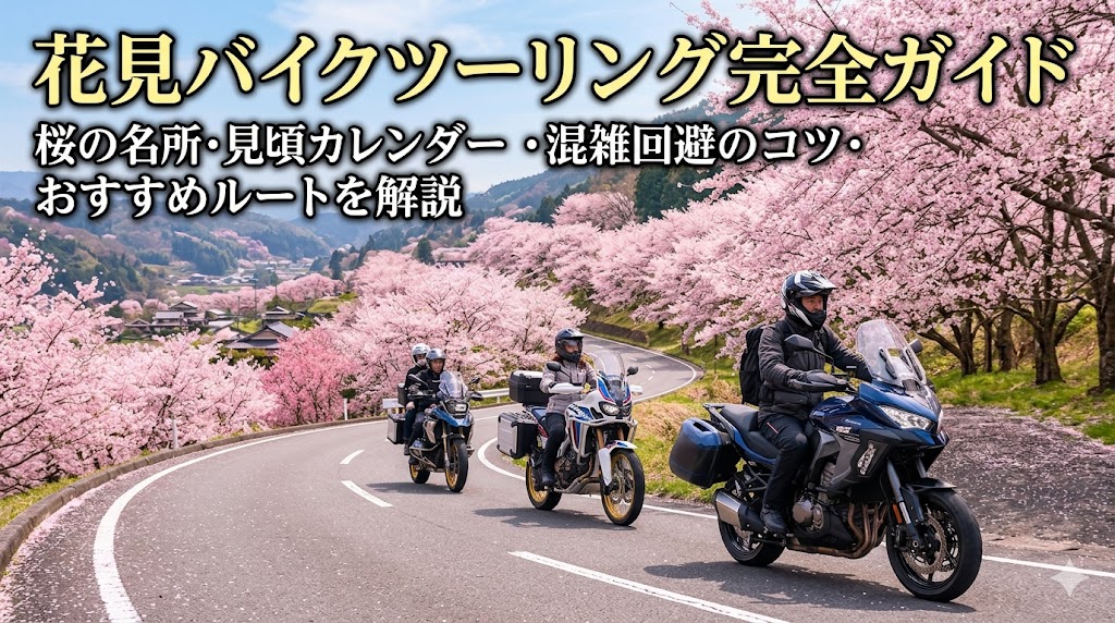 花見バイクツーリング完全ガイド2026年版｜桜の名所・見頃カレンダー・混雑回避のコツ・おすすめルート