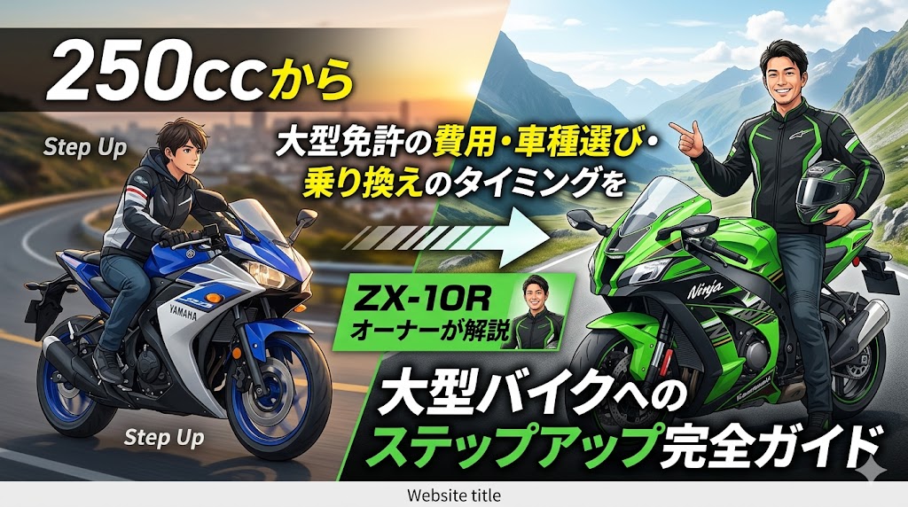 250ccから大型バイクへのステップアップ完全ガイド｜大型免許の費用・車種選び・乗り換えのタイミング
